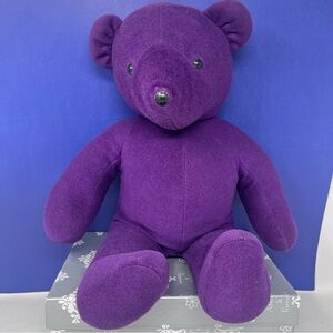 1979 North American Bear Company 20”  Vintage Barbara Isenberg Purple Bear